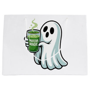Spooky Halloween Ghost Drink Matcha Drink Große Geschenktüte