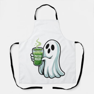 Spooky Halloween Ghost Drink Matcha Drink Schürze