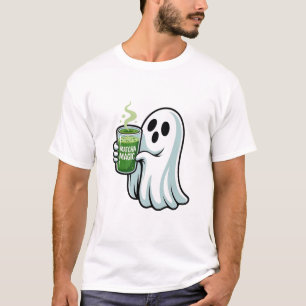 Spooky Halloween Ghost Drink Matcha Drink T-Shirt