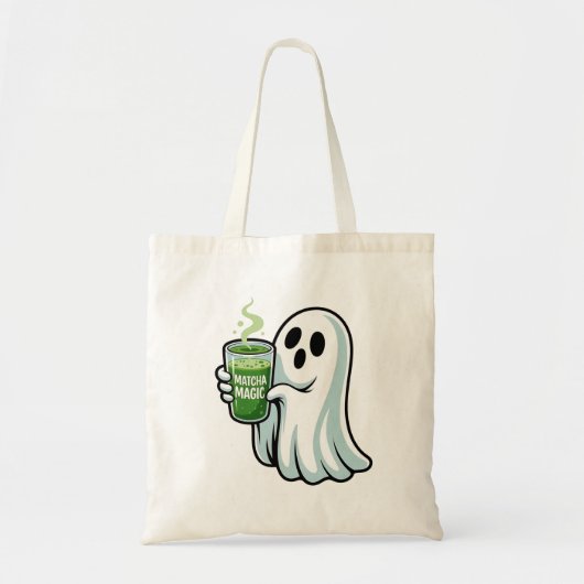 Spooky Halloween Ghost Drink Matcha Drink Tragetasche (Vorne)