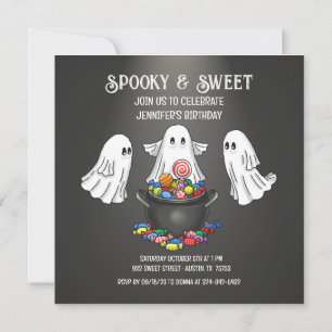 Spooky Halloween Ghost Einladung