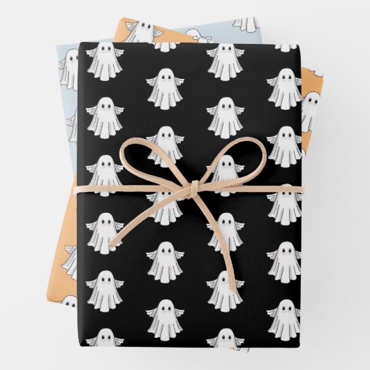 Spooky Halloween Ghost Geschenkpapier Set (Beispiel)
