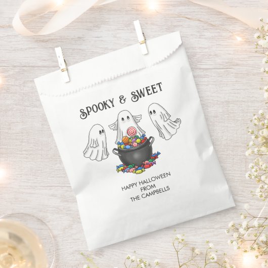 Spooky Halloween Ghost Geschenktütchen (Ausgeschnitten)