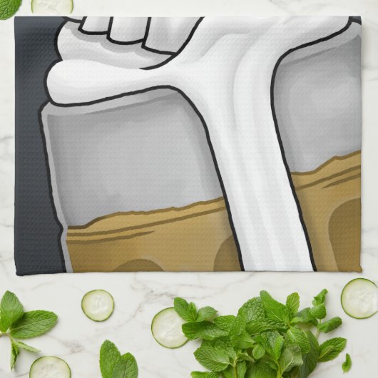 Spooky Halloween Ghost Geschirrtuch (Gefaltet)