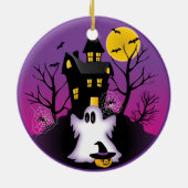 Spooky Halloween Ghost Keramikornament (Hinten)