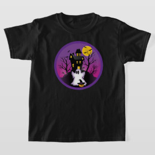 Spooky Halloween Ghost Kids T - Shirt