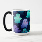 Spooky Halloween Ghost Niedlich Custom Verwandlungstasse (Links)
