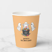 Spooky Halloween Ghost Pappbecher (Rückseite)