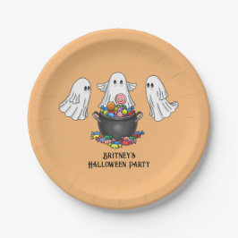 Spooky Halloween Ghost Pappteller