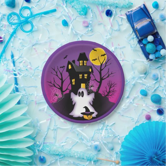 Spooky Halloween Ghost Pappteller (Party)