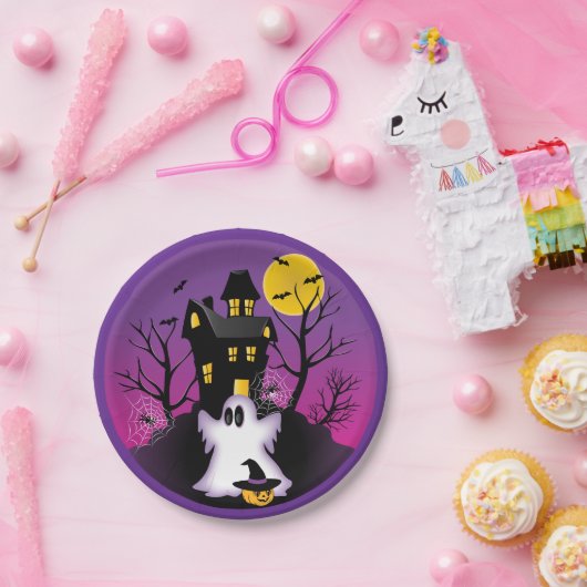 Spooky Halloween Ghost Pappteller (Party)