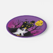 Spooky Halloween Ghost Pappteller (Schrägansicht)