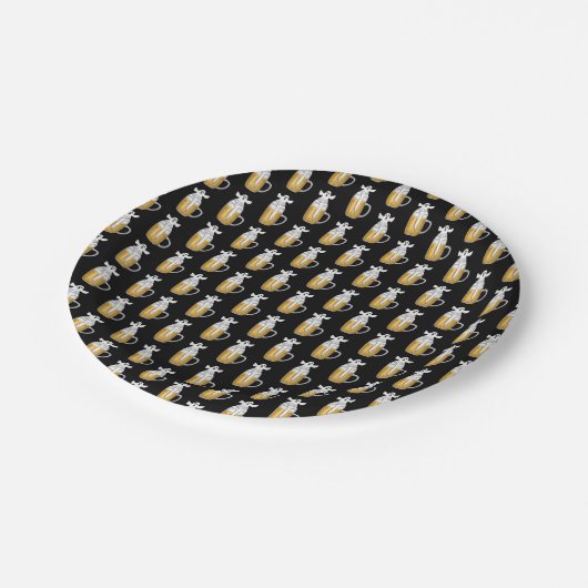 Spooky Halloween Ghost Pappteller (Schrägansicht)