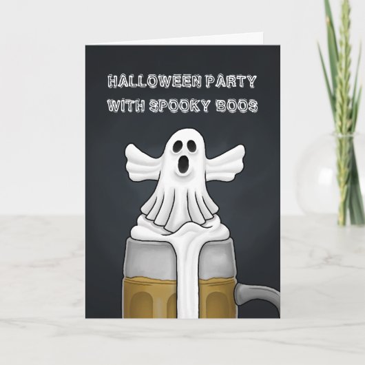 Spooky Halloween Ghost-Party Einladung (Vorderseite)
