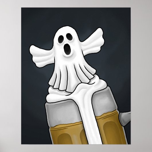 Spooky Halloween Ghost Poster (Vorne)