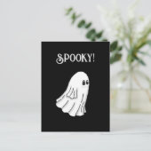 Spooky Halloween Ghost Postkarte (Stehend Vorderseite)