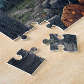 Spooky Halloween Ghost Pumpkins Full Moon Puzzle (Seite)