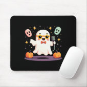 Spooky Halloween Ghost Sängerin Star mit Mikrofon Mousepad (Mit Mouse)