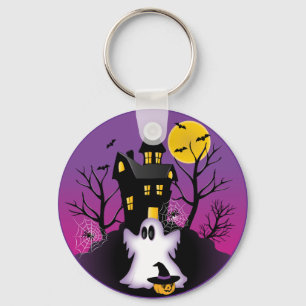Spooky Halloween Ghost Schlüsselanhänger