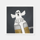 Spooky Halloween Ghost Serviette (Vorderseite)