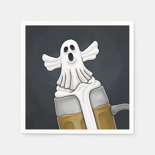 Spooky Halloween Ghost Serviette (Vorderseite)