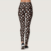 Spooky Halloween Ghost Spiders Candy Leggings (Rückseite)