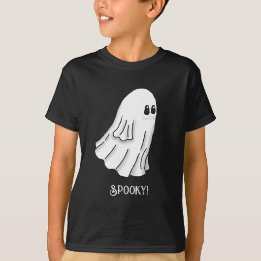 Spooky Halloween Ghost T-Shirt (Vorderseite)