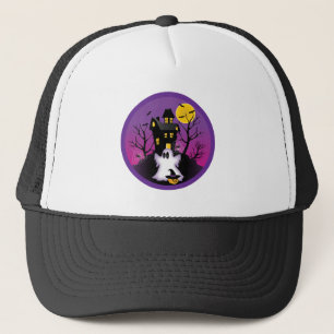 Spooky Halloween Ghost Truckerkappe