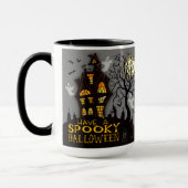 Spooky Halloween Ghosts Spuk Haus individuell anpa Tasse (Links)