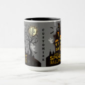 Spooky Halloween Ghosts Spuk Haus individuell anpa Tasse (Zentrum)