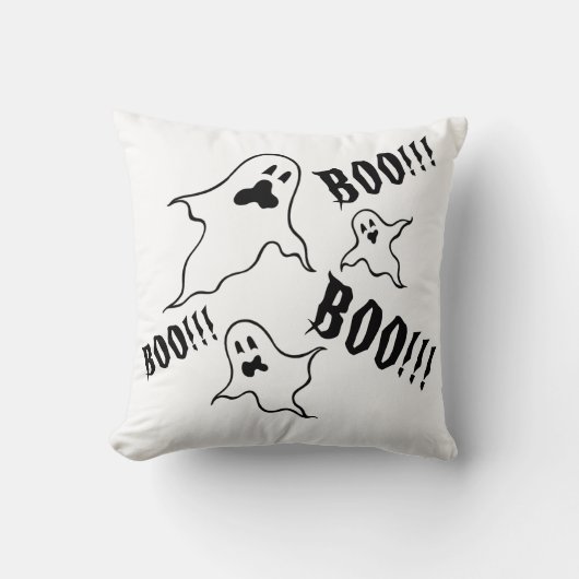 Spooky Halloween Ghosts Throw Cushion Kissen (Vorderseite)