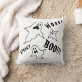 Spooky Halloween Ghosts Throw Cushion Kissen (Decke)