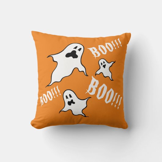 Spooky Halloween Ghosts Throw Cushion Kissen (Vorderseite)