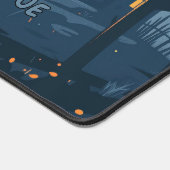 Spooky Halloween Ghosts Wandern im Wald Schreibtischunterlage (Ecke)