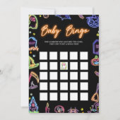 Spooky Halloween Glow Dark Bingo Games Card Einladung (Vorderseite)
