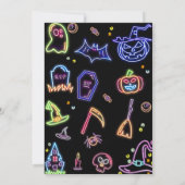 Spooky Halloween Glow Dark Bingo Games Card Einladung (Rückseite)