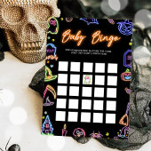 Spooky Halloween Glow Dark Bingo Games Card Einladung