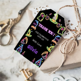 Spooky Halloween Glow Dark Birthday Party Geschenkanhänger