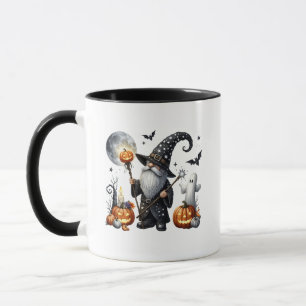 Spooky Halloween Gnome mit Personal Tasse