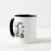 Spooky Halloween Gnome mit Personal Tasse (Vorderseite Links)