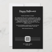 Spooky Halloween Gothic Arch Wedding Save The Date (Rückseite)