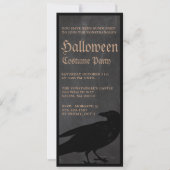 Spooky Halloween Gothic-Party Einladung (Vorderseite)