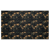 Spooky halloween gotische schwarze Katze und Kürbi Stoff (Fat Quarter (45,7 x 55,9 cm))