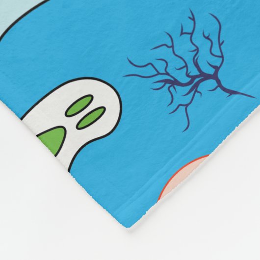 Spooky Halloween Graphic Collection Fleecedecke (Ecke)