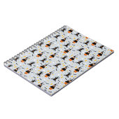 Spooky Halloween Grau Notizblock (Linke Seite)