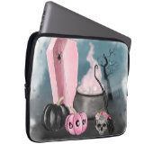 Spooky Halloween Grave Yard and Spider Webs Samsu Laptopschutzhülle (Vorne Rechts)