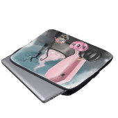 Spooky Halloween Grave Yard and Spider Webs Samsu Laptopschutzhülle (Vorne Knopf)