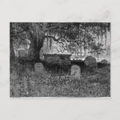 Spooky Halloween Graveyard Postkarte (Vorderseite)