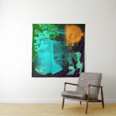 Spooky Halloween Graveyard Wandteppich (Beispiel (Horizontal))