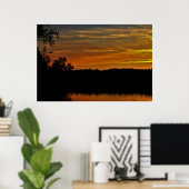 Spooky Halloween Harvest Sunset Poster (Heimbüro)